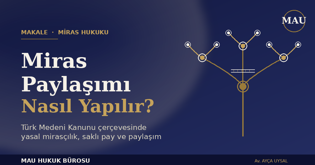 MİRAS PAYLAŞIMI NASIL YAPILIR?