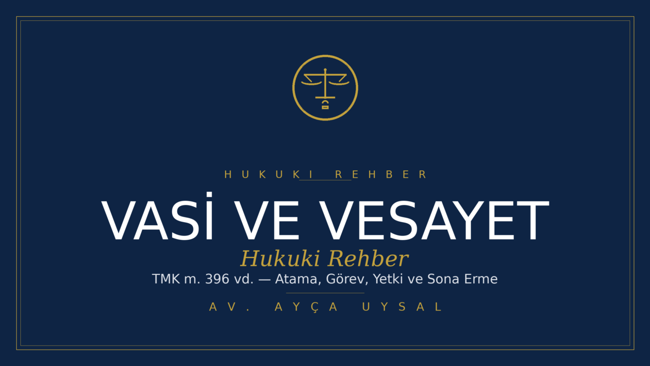 VASİLİK NEDİR, VESAYET NASIL KURULUR- Hukuki Rehber